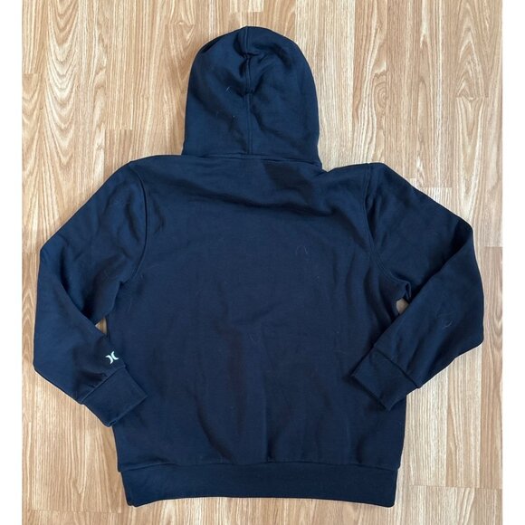 Hurley Mens XL Black Pullover Hoodie With Kangaroo Pocket & Drawstring - Picture 7 of 8